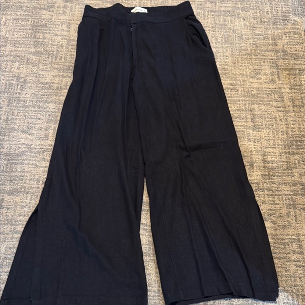 Abercrombie & Fitch Black Wide Leg Pants